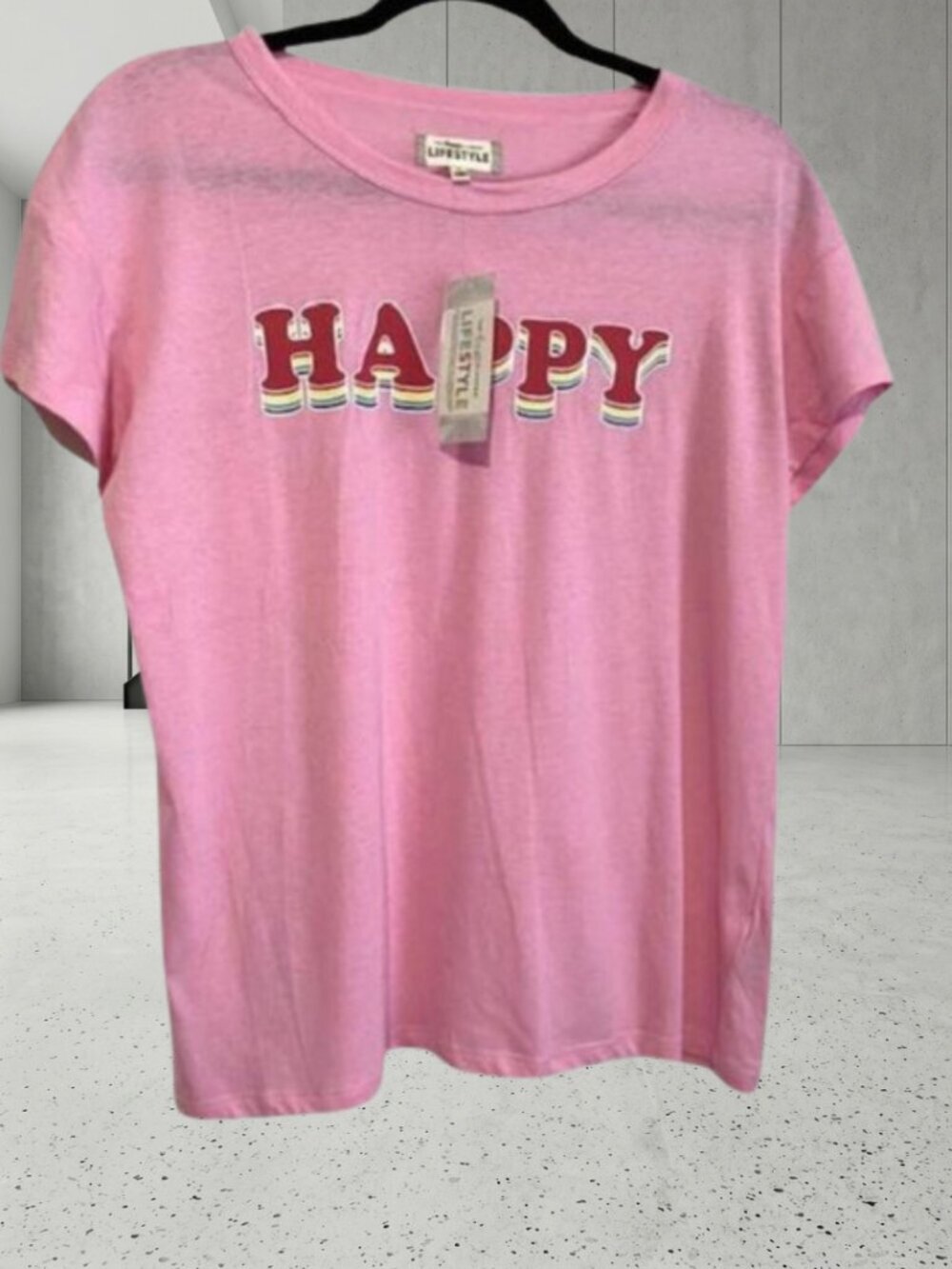 2 for $20 The Happy Planner Tee Shirt NWT - “HAPPY” Graphic Pink Top - Small - Picture 2 of 7